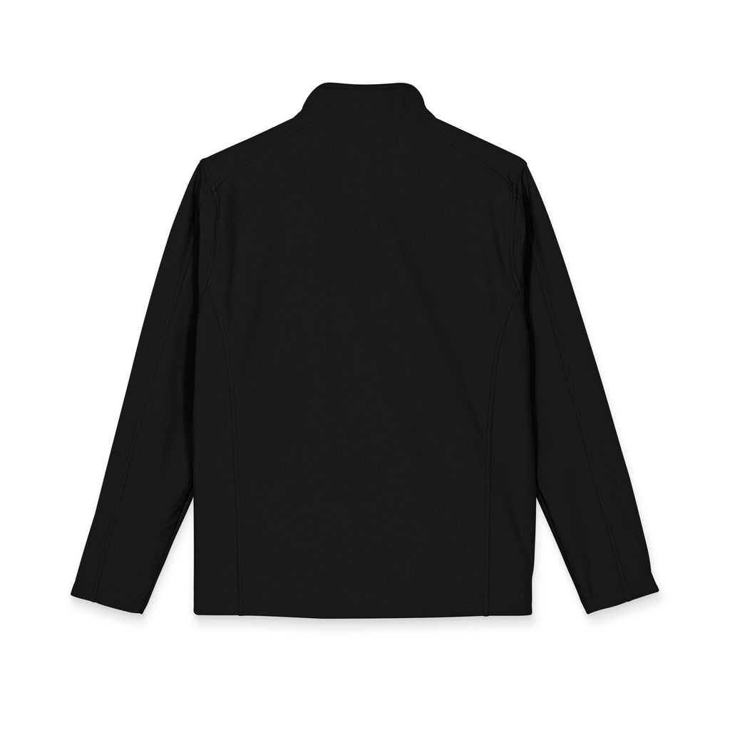 Embroidered Floral Crest Soft Shell Jacket — Men's Lightweight Windbreaker