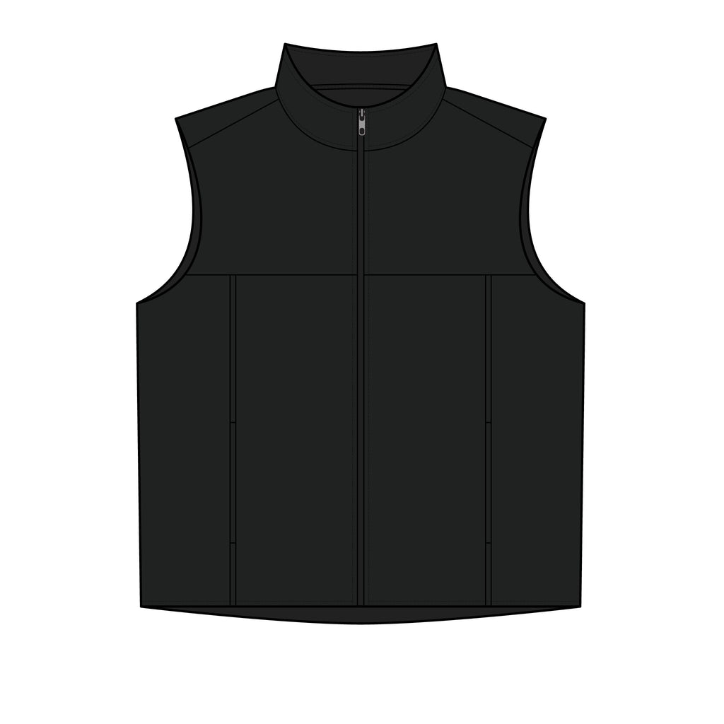 Women's Puffy Vest - Olive Script 'WF' Horse Logo Quilted Vest