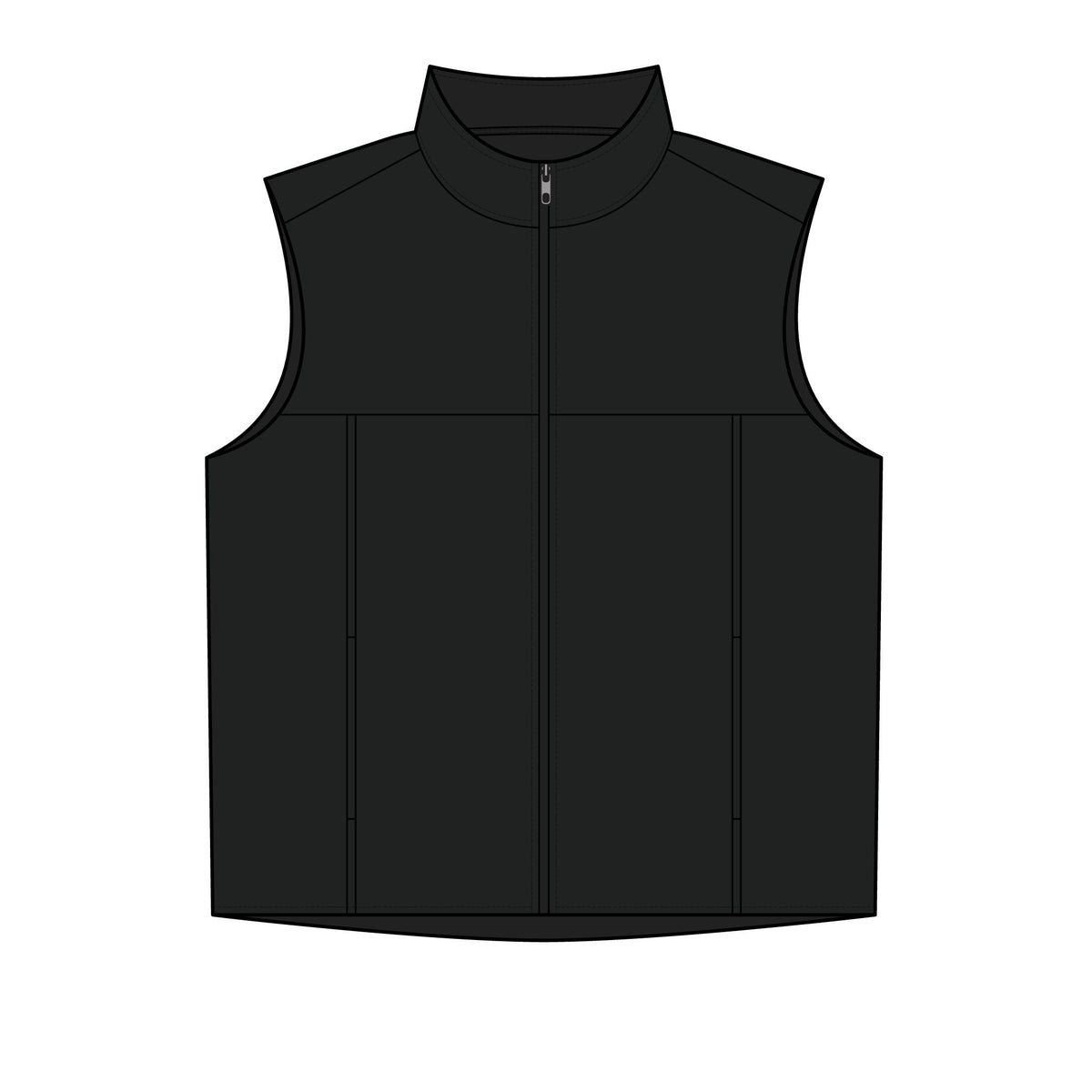 Women's Puffy Vest - Olive Script 'WF' Horse Logo Quilted Vest