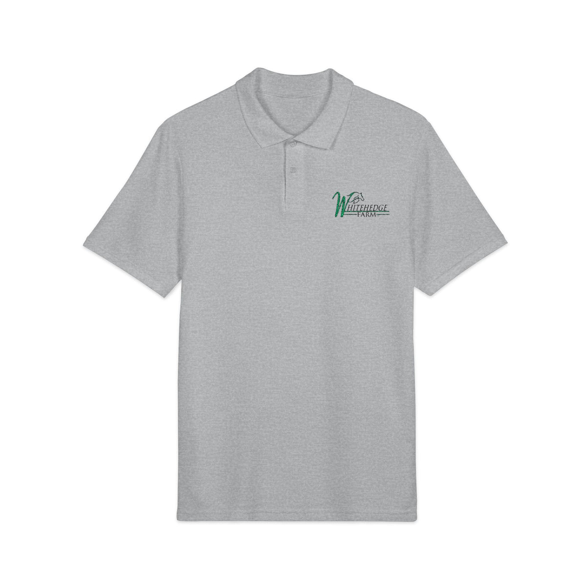 Embroidered 'Vineyard' Logo Polo Shirt