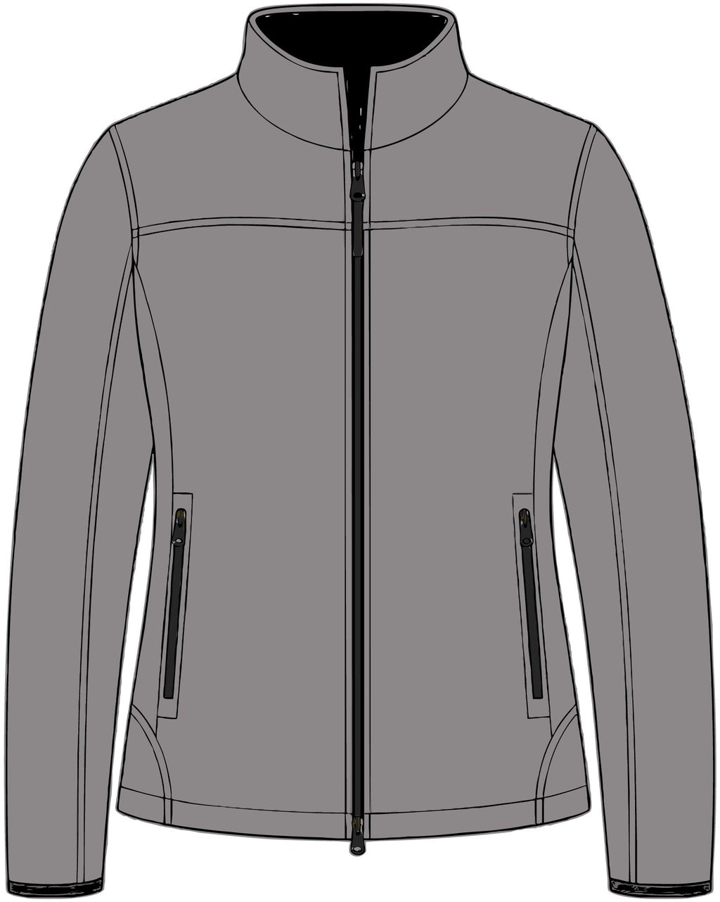 Embroidered Monogram Women’s Soft Shell Jacket — Lightweight Glacier Outerwear