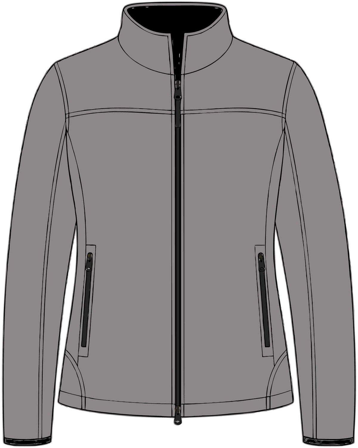 Embroidered Monogram Women’s Soft Shell Jacket — Lightweight Glacier Outerwear