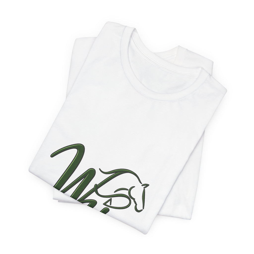 Horse Initials Logo Tee — WH Monogram Equestrian T-Shirt