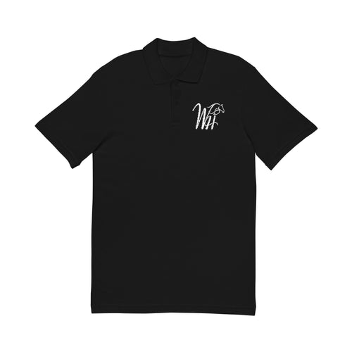 Embroidered Floral Heart Polo