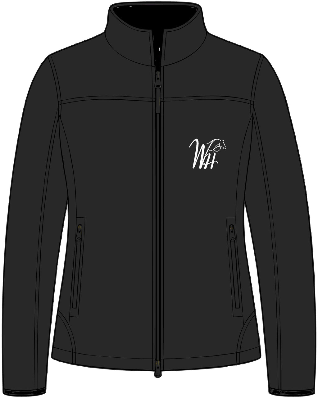 Embroidered Monogram Women’s Soft Shell Jacket — Lightweight Glacier Outerwear