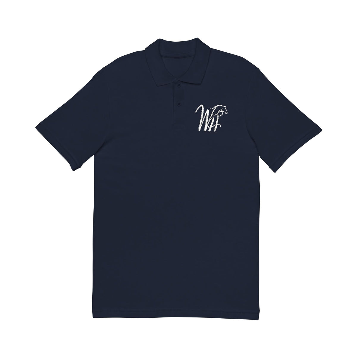 Embroidered Floral Heart Polo
