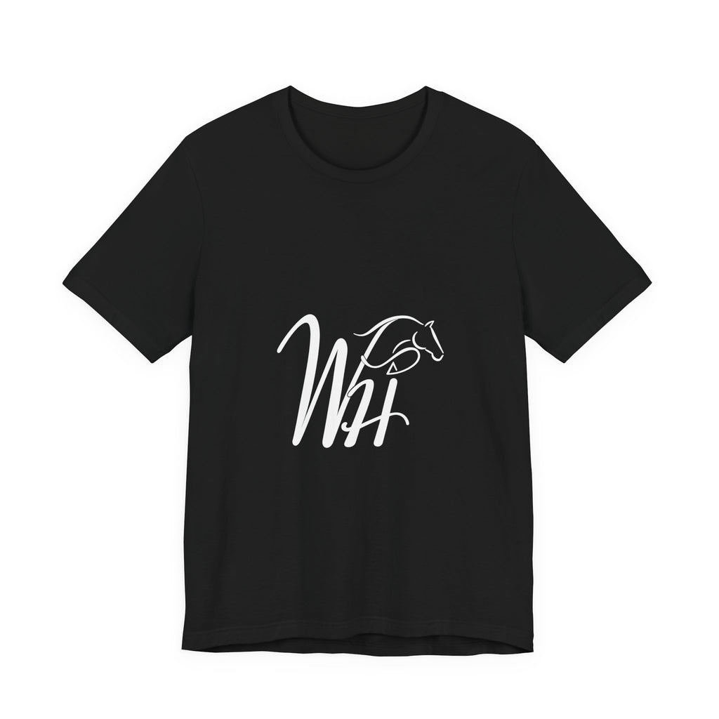 Horse Initials Logo Tee — WH Monogram Equestrian T-Shirt