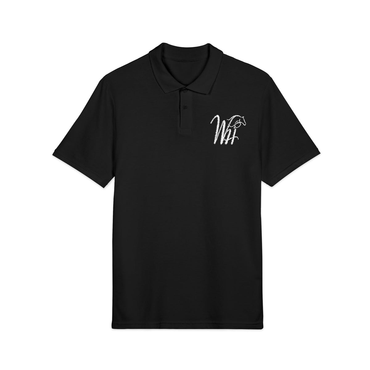 Embroidered Floral Heart Polo