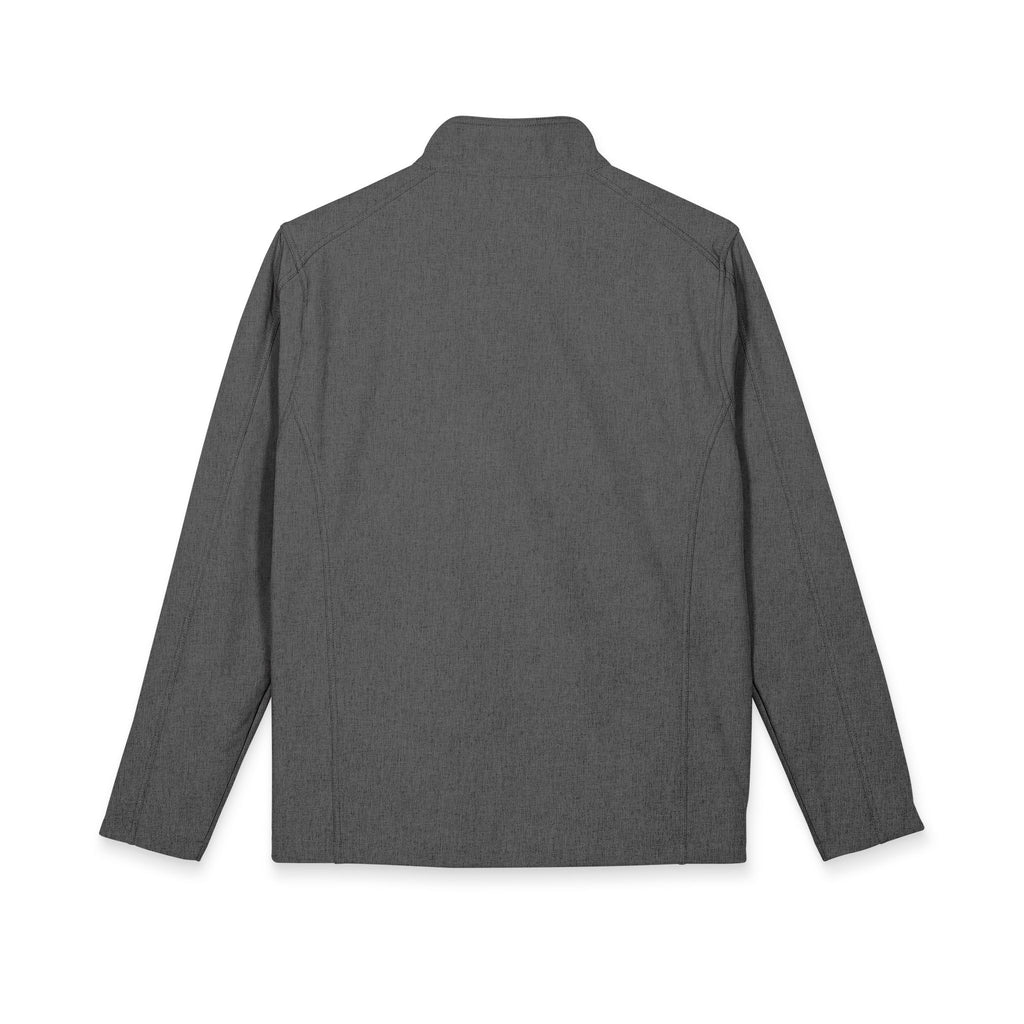 Embroidered Floral Crest Soft Shell Jacket — Men's Lightweight Windbreaker