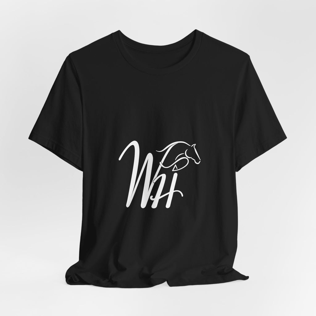 Horse Initials Logo Tee — WH Monogram Equestrian T-Shirt
